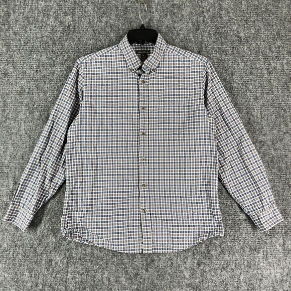 Eddie Bauer Shirt Mens Medium Plaid Flannel‎ Career Everyday Button-Down Top - Picture 1 of 11